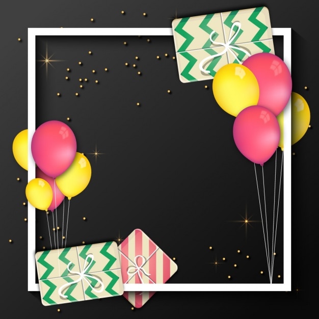 Vettore disegno di sfondo di compleanno