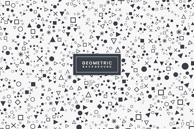 Disegno di sfondo geometrico moderno piatto