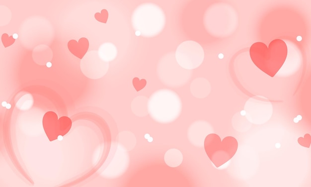Disegno di sfondo sfocato per la festa di San Valentino