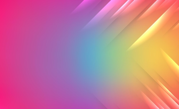 Disegno di sfondo vettoriale a gradiente arcobaleno colorato