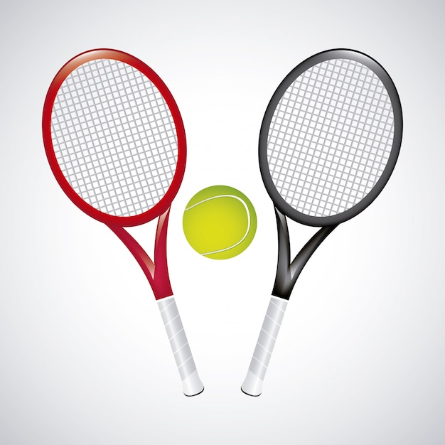 disegno di tennis sopra illustrazione vettoriale sfondo vintage