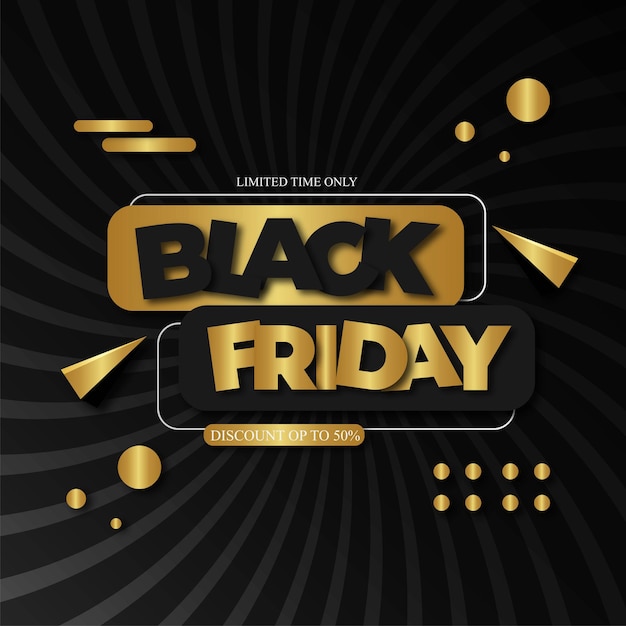 Disegno di vendita del black friday vettoriale gratuito