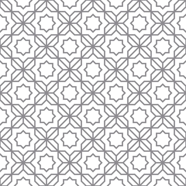 Disegno geometrico astratto senza cuciture in stile islamico