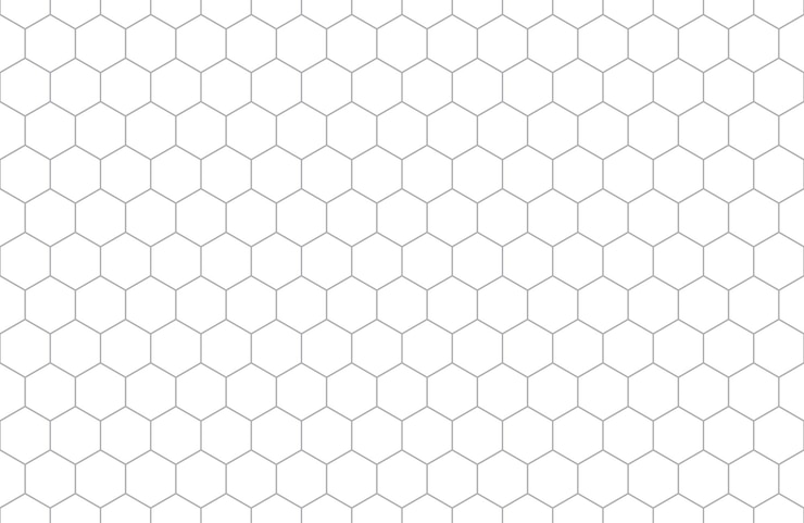 Vettore disegno geometrico esagonale senza cuciture griglia di sfondo vettoriale con tratti modificabili