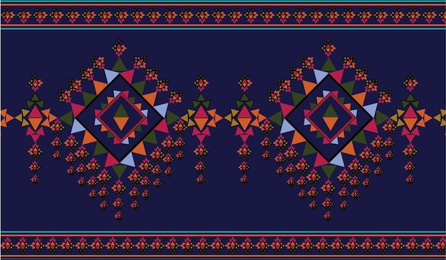 Disegno geometrico modello di tessuto carta da parati senza cuciture abbigliamento tappeto filato di fibra e scialle asiatico