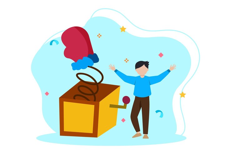 Vettore disegno illustrativo piatto di april fools