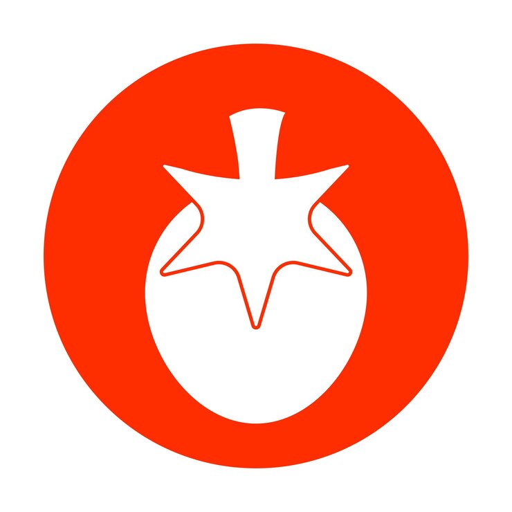 Vettore disegno illustrativo vettoriale dell'icona del pomodoro