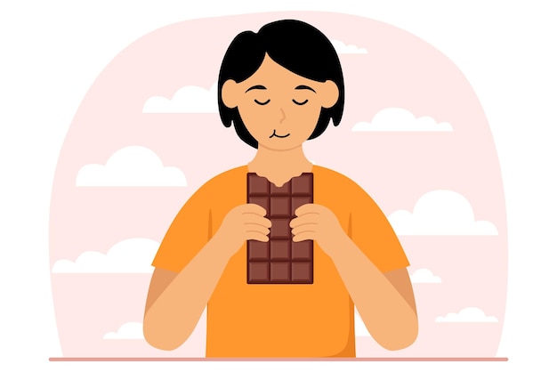 Disegno piatto per la Giornata Mondiale del Cioccolato