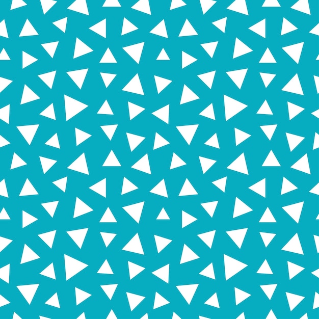 Disegno senza cuciture blu con triangoli bianchi