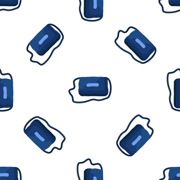 Disegno senza cuciture con borse blu eleganti per modelli di moda e vendita al dettaglio