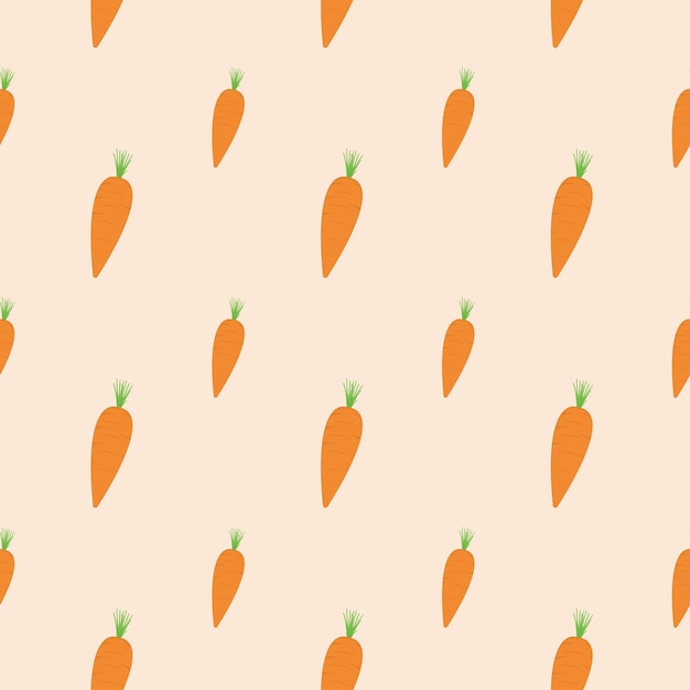 Disegno senza cuciture con illustrazione vettoriale di carota