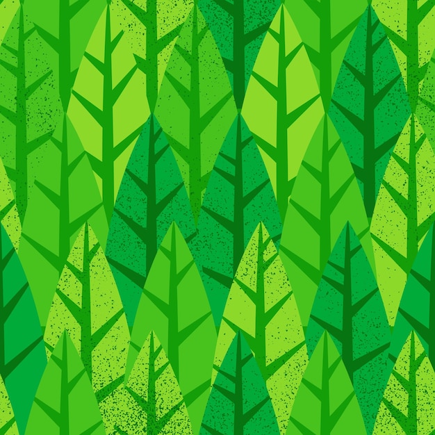 Disegno senza cuciture dell'albero della foresta verde