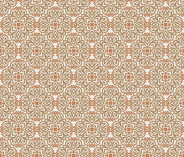 Disegno senza cuciture in stile orientale Disegno in pizzo ornamentale per tessuto tessile sciarpa di seta sari lino