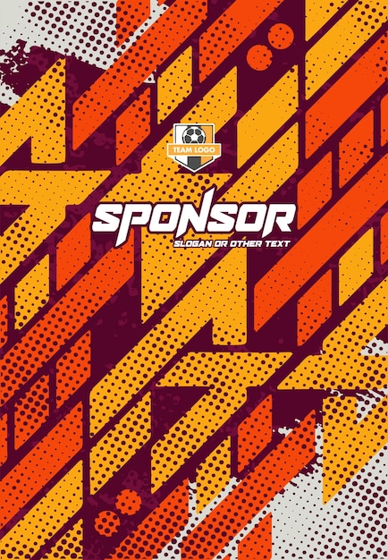 Disegno sportivo di Jersey pronto per la stampa per la sublimazione