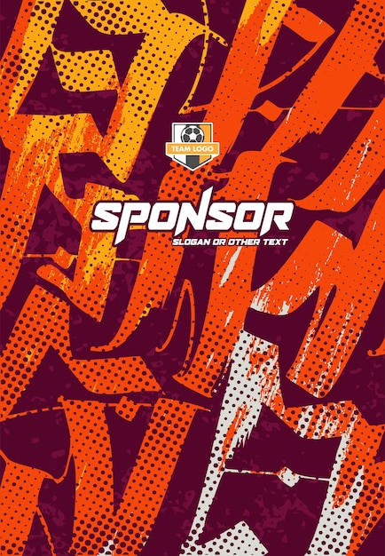 Disegno sportivo di Jersey pronto per la stampa per la sublimazione
