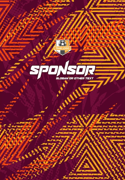 Disegno sportivo di Jersey pronto per la stampa per la sublimazione