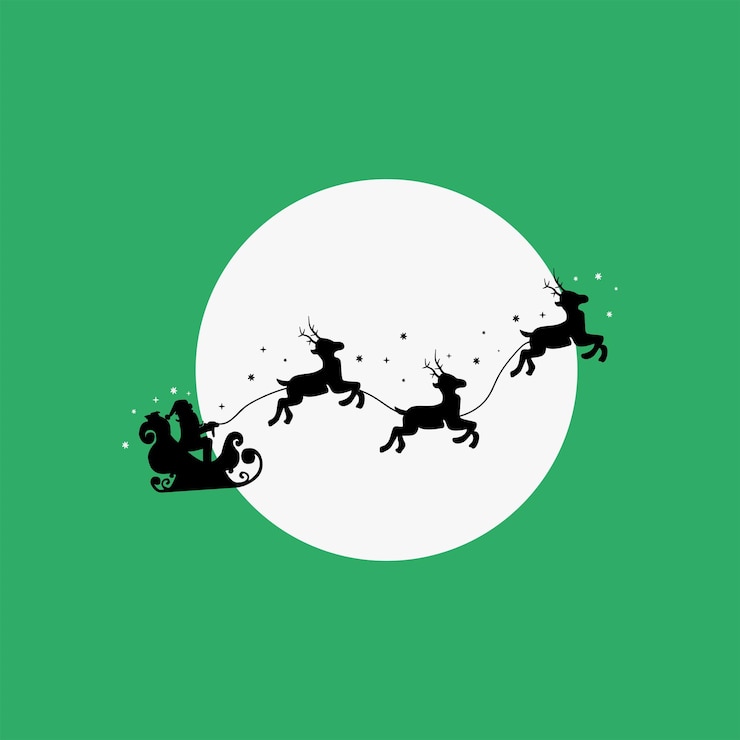 Vettore disegno vettoriale dell'illustrazione di deer christmas