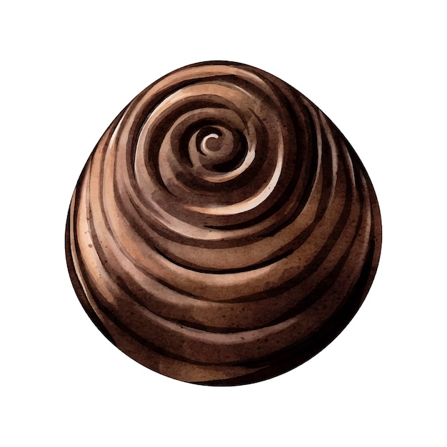 Disegno vettoriale di cioccolato ad acquerello