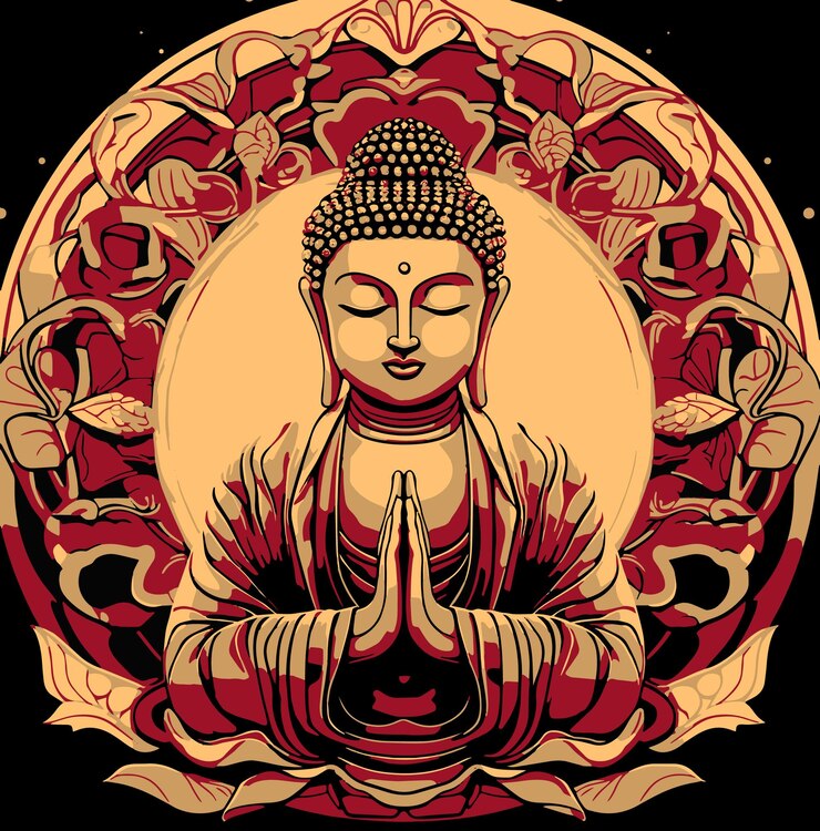 Disegno vettoriale di Gautama Buddha