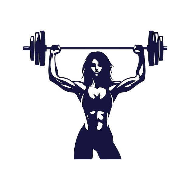 Disegno vettoriale di illustrazioni di silhouette per donne e fitness