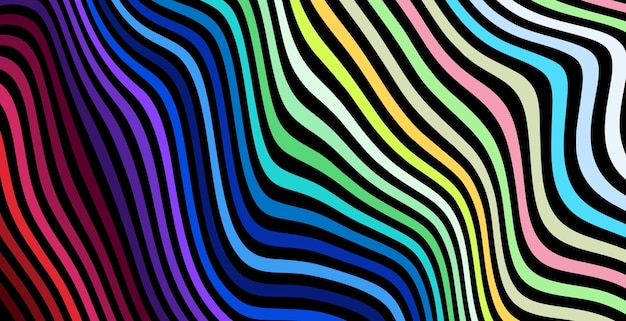 disegno vettoriale di sfondo creativo linea arte con tavolozza di colori