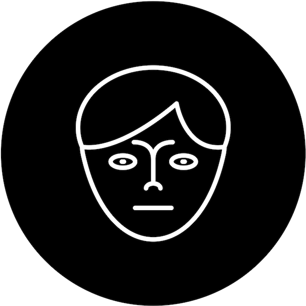 Disegno vettoriale Hot Face Icon Style