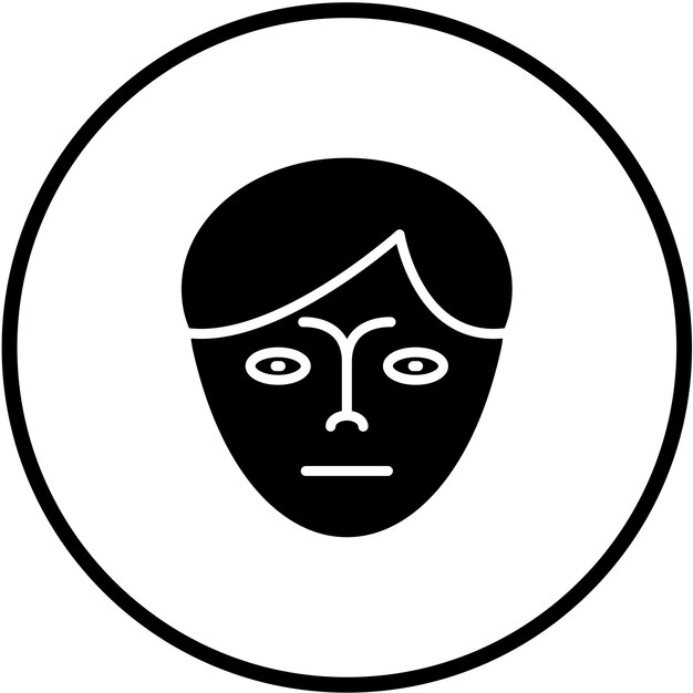 Disegno vettoriale Hot Face Icon Style