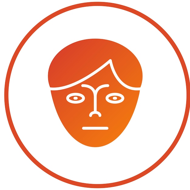 Disegno vettoriale Hot Face Icon Style