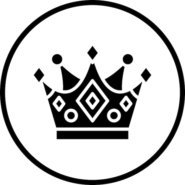 Disegno vettoriale King Crown Icon Style