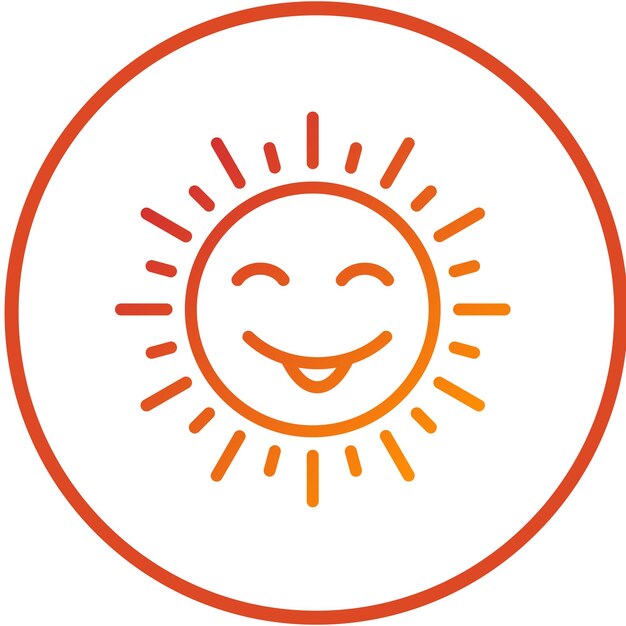 Disegno vettoriale Sunny Icon Style