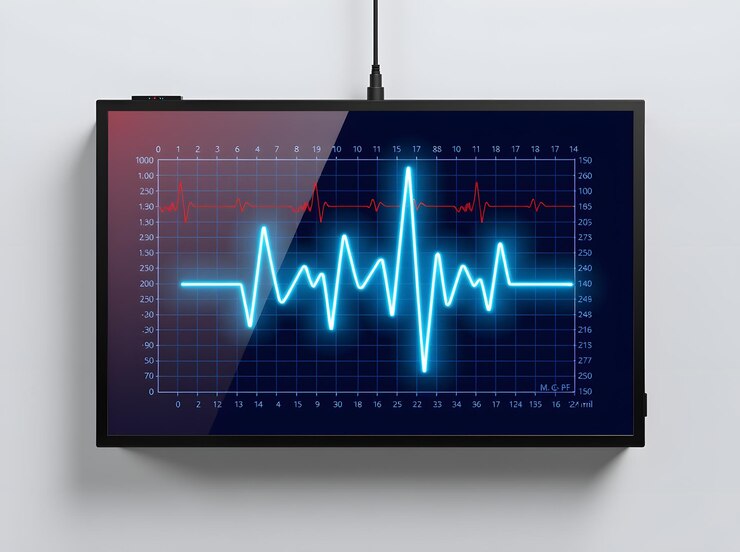 Display per il monitor ECG dei battiti cardiaci