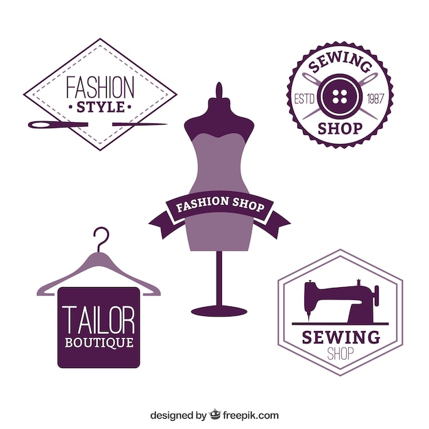Distintivi dei negozi di moda