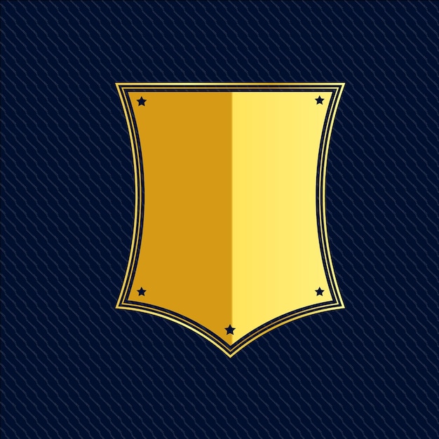 Distintivi di lusso dorati realistici vettore premium