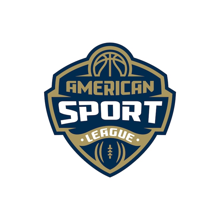 Vettore distintivo moderno per sport di tipo americano