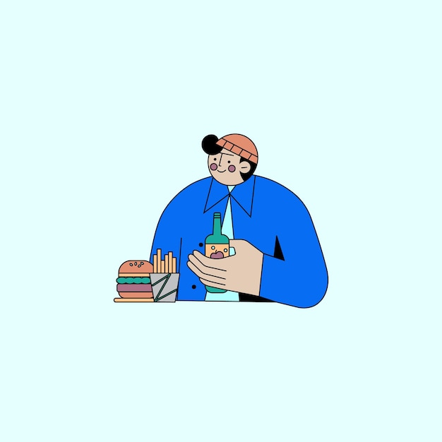 Divertenti illustrazioni di personaggi per le aziende per mostrare diversi personaggi dello spettacolo nell'organizzazione