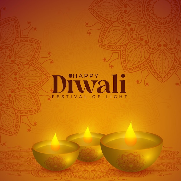 Diwali festival di sfondo chiaro