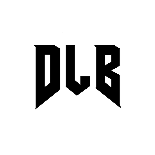 DLB letter logo design per società tecnologica DLB logo design combinazione di colori bianco e nero DLB logo DLB vettore DLB design DLB icona DLB alfabeto DLB tipografia logo design