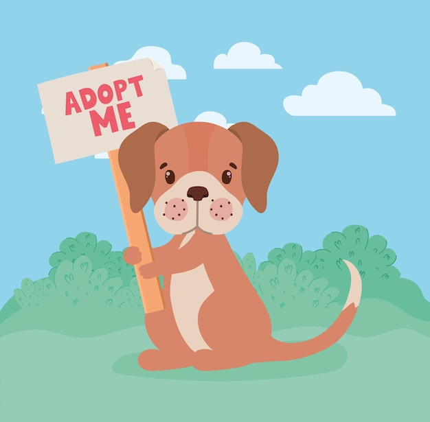 Doggy con singboard