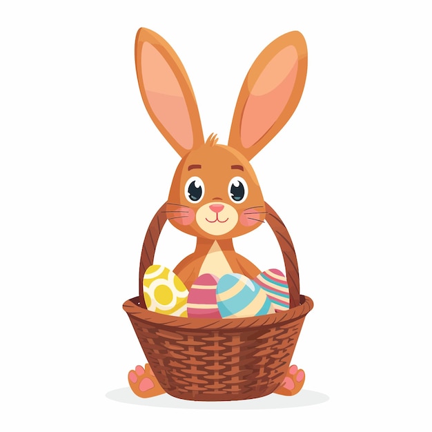 Dolce coniglietto di Pasqua con il cesto 71