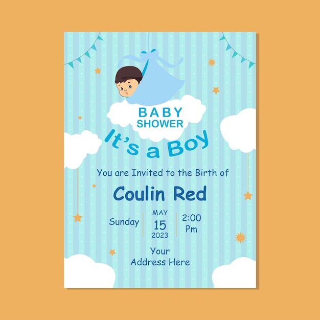 Dolce disegno per la doccia del bambino