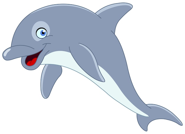 Dolfinetto carino che salta