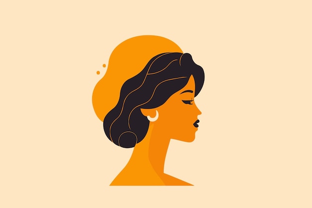 Donna adulta che illustra la giornata internazionale della donna con un personaggio fittizio