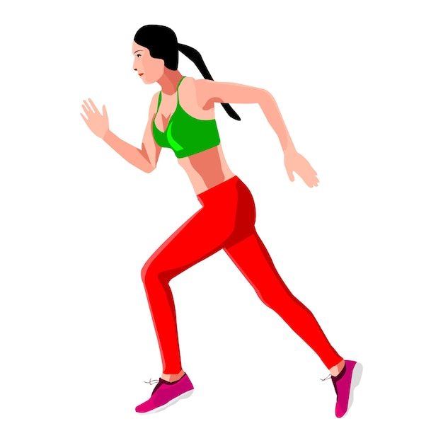 Donna che corre