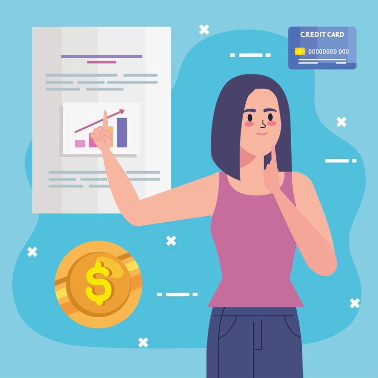 Vettore donna e finanza