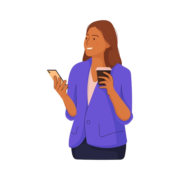 Donne con il caffè e il telefono