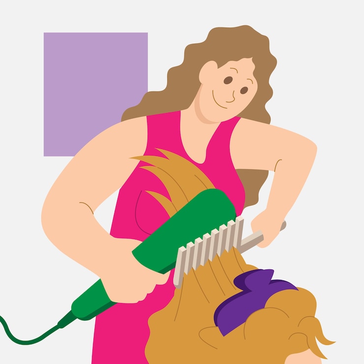 Vettore donne dei cartoni animati di stile di vita