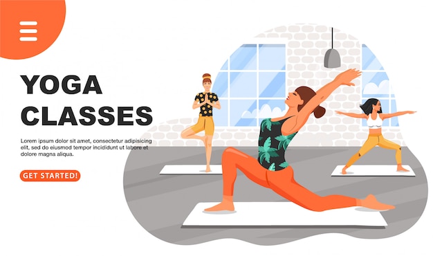 Donne sportive che praticano yoga.
