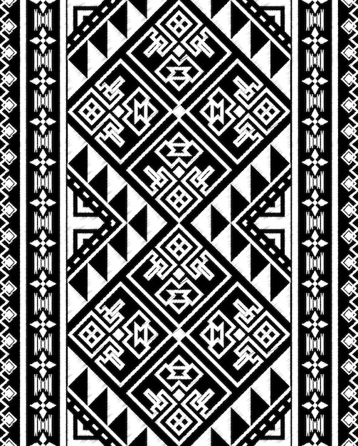 Doodle di lavagna Tribal Aztec Seamless Pattern