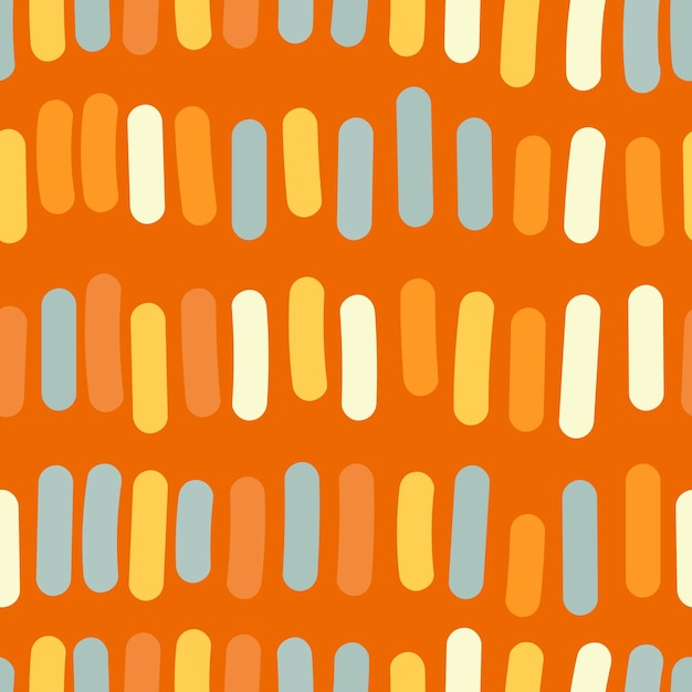 Doodle linee tratteggiate verticali senza cuciture Motivo trattini disegnati a mano
