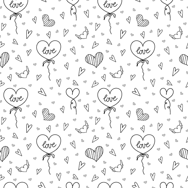 Doodle modello di San Valentino